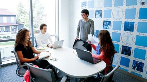 Students in classroom at North Central College