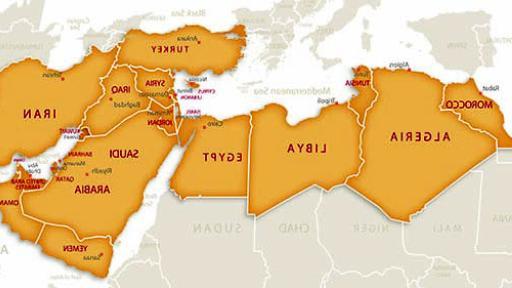 Middle Eastern and North African Studies Map